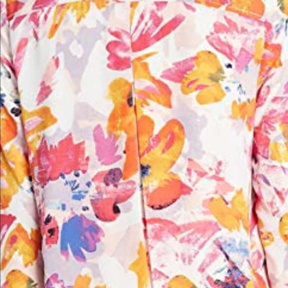 NWT NYDJ Tropical Print Floral Bomber Jacket - Picture 4 of 4